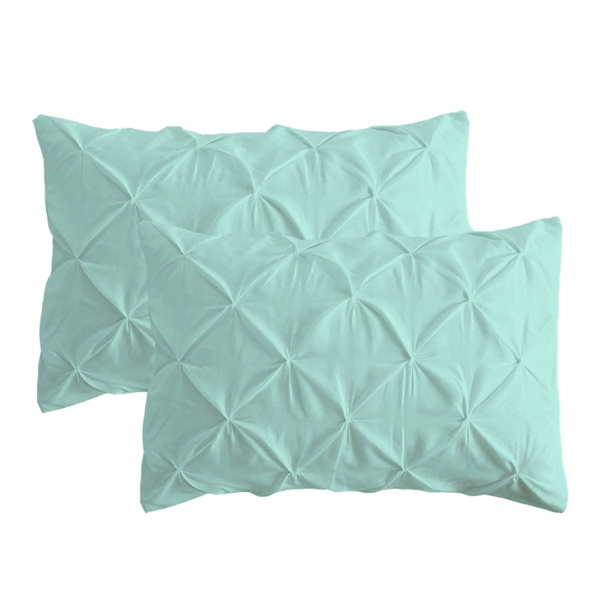 Aqua Blue Pinch Pillow Covers