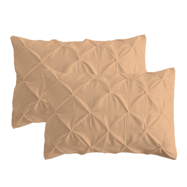 Beige Pinch Pillow Covers