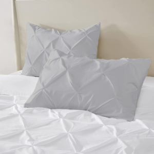Light Grey Pinch Pillow Covers