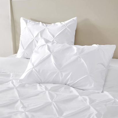 White Pinch Pillow Covers
