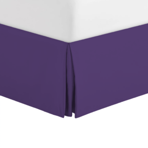 Purple Pleated Bed Skirts
