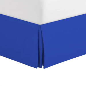 Royal Blue Pleated Bed Skirts