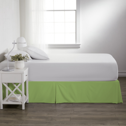 Sage Green Pleated Bed Skirts
