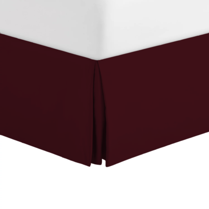 Wine Pleated Bed Skirts - Guide