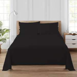 Black Ruffle Bed Sheet Sets