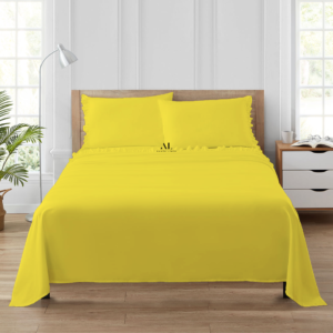 Yellow Ruffle Bed Sheet Sets