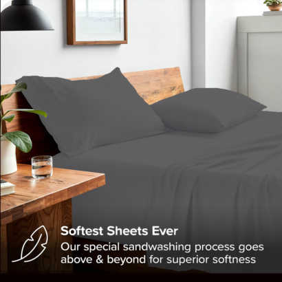 Dark Grey Bed Sheet Sets