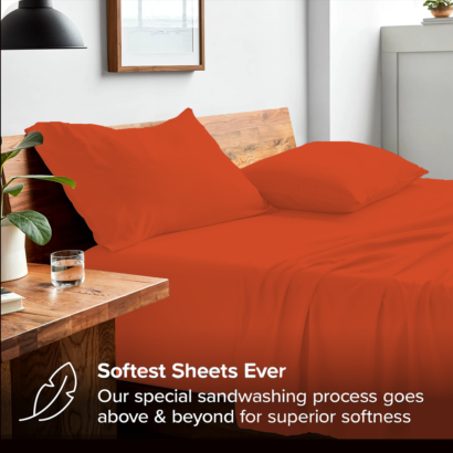 Orange Bed Sheet Sets