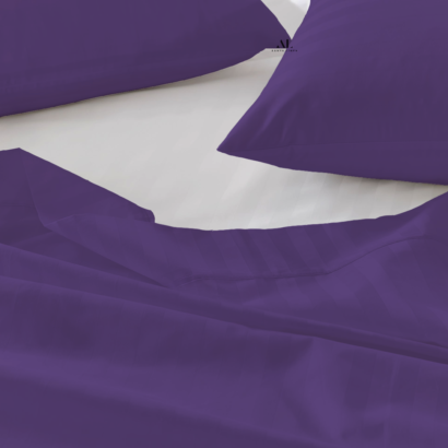 Purple Stripe Bed Sheets