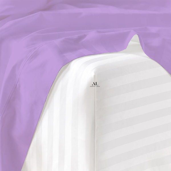 Lilac Stripe Bed Sheets