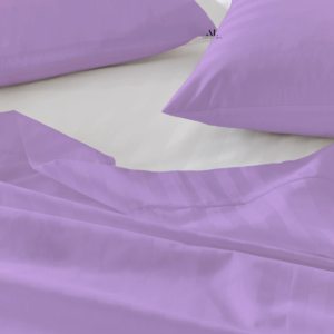 Lilac Stripe Bed Sheets