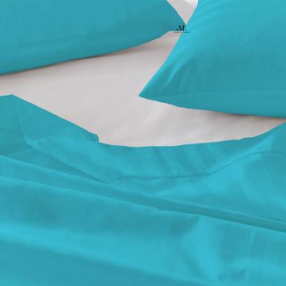 Turquoise Stripe Bed Sheets