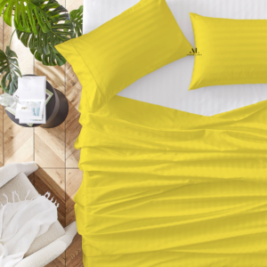 Yellow Stripe Bed Sheets
