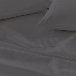 Dark Grey Stripe Bed Sheet Sets