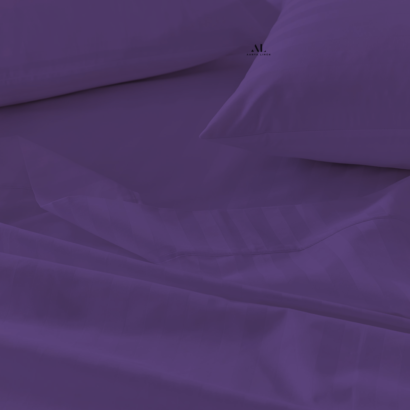Purple Stripe Bed Sheet Sets