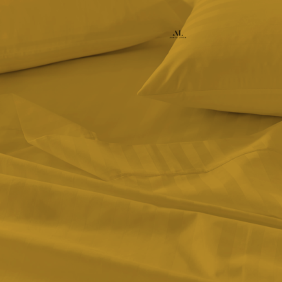 Gold Striped Bed Sheet Sets