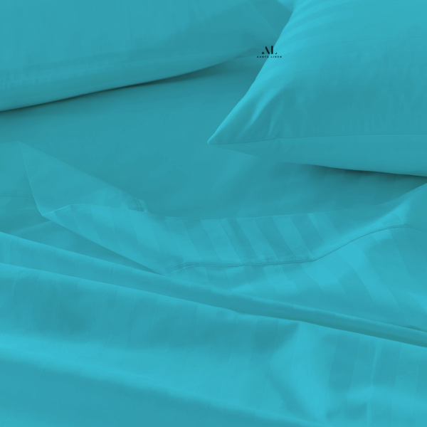 Turquoise Stripe Bed Sheet Sets