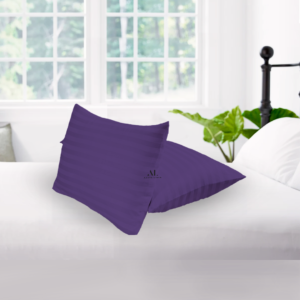 Purple Stripe Pillow Covers