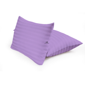 Lilac Stripe Pillow Covers