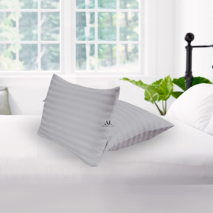 Light Grey Stripe Pillow Covers