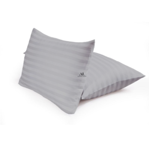 Light Grey Stripe Pillow Covers