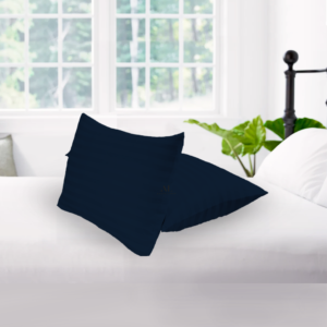 Navy Blue Stripe Pillow Covers