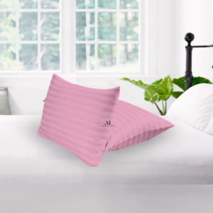 Pink Stripe Pillow Covers