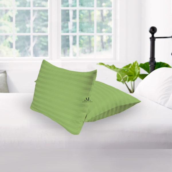 Sage Green Stripe Pillow Covers