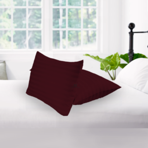 Wine Stripe Pillow Covers
