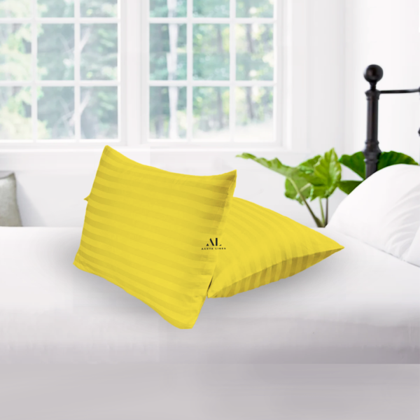 Yellow Stripe Pillow Covers