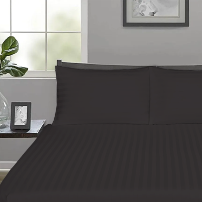 Black Stripe Fitted Bed Sheets