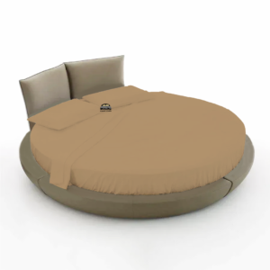 Taupe Round Bed Sheets