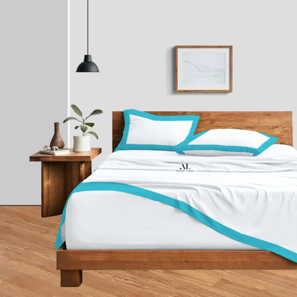 Turquoise Dual Tone Bed Sheet Sets