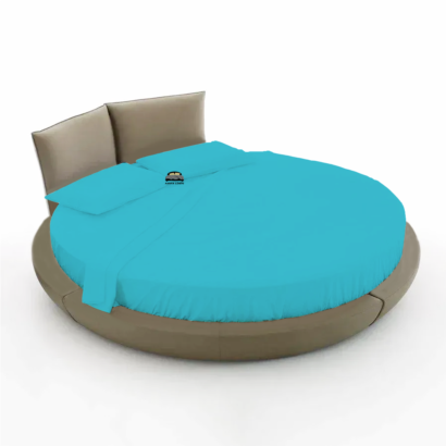 Turquoise Round Bed Sheets