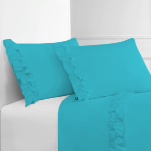 Turquoise Ruffle Bed Sheets