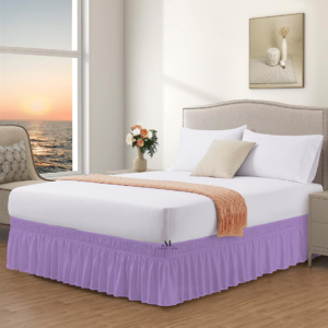 Lilac Wrap Around Bed Skirts