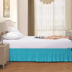 Turquoise Wrap Around Bed Skirts