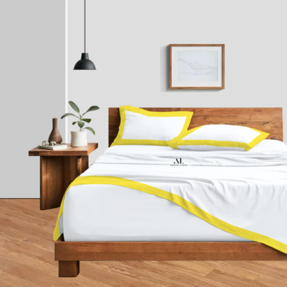 Yellow Dual Tone Bed Sheet Sets