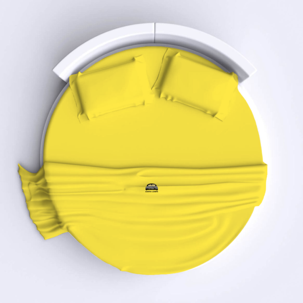 Yellow Round Bed Sheets