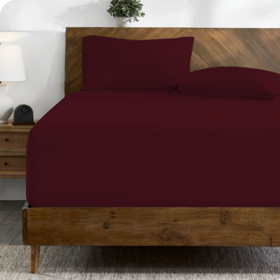 Wine Fitted Bed Sheets