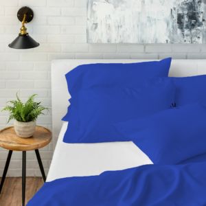 Royal Blue Bed Sheets with Four Pillow Covers