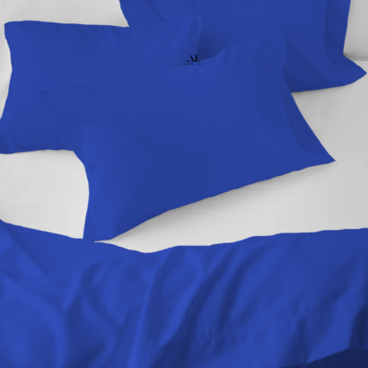 Royal Blue Bed Sheets with Four Pillow Covers