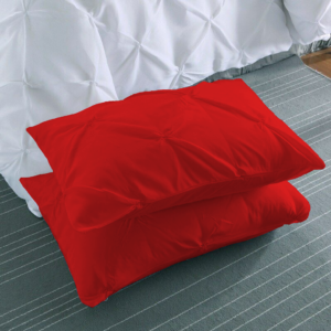 Red Pinch Pillow Covers