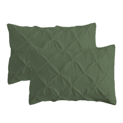 Moss Green Pinch Pillow Covers