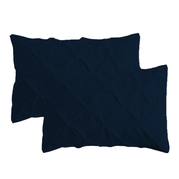 Navy Blue Pinch Pillow Covers