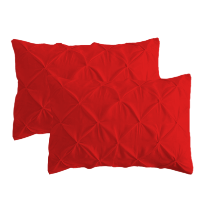 Red Pinch Pillow Covers