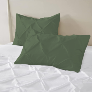 Moss Green Pinch Pillow Covers
