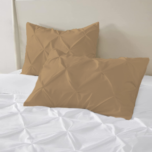 Taupe Pinch Pillow Covers