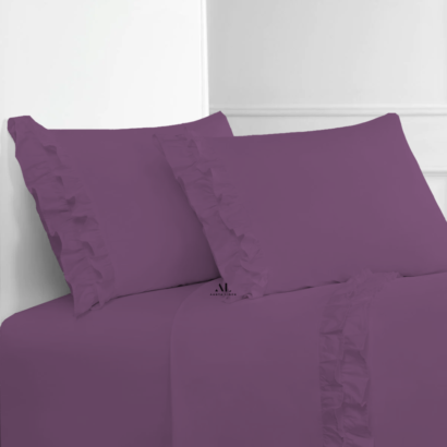 Lavender Ruffle Bed Sheet Sets