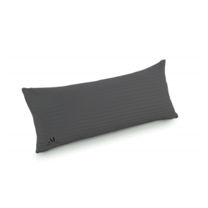 Dark Grey Stripe Pregnancy Pillow Cover